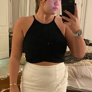Black crop top